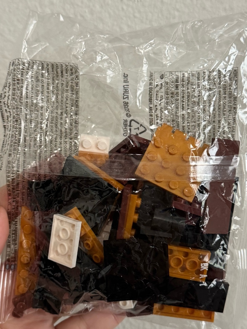 Loose Legos Mix in Black, Dark Brown.